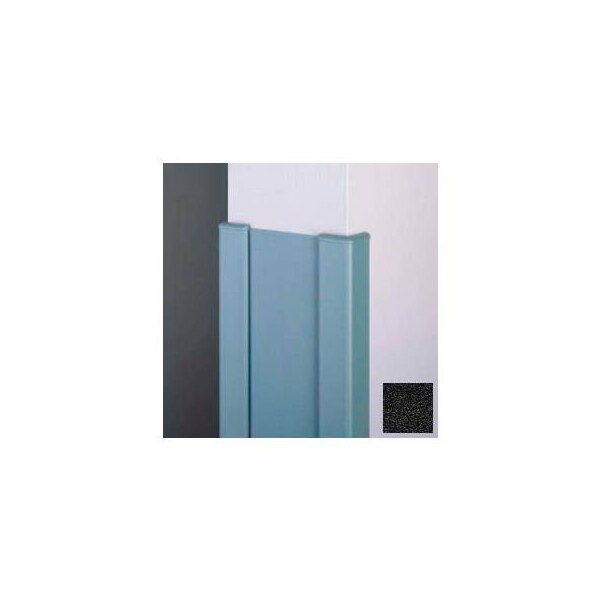 Pawling Surface Mounted End Wall 90Deg Corners, 2'' Wings, 4' Height W/Caps. 6" W, Black CG-11-4-1 - main